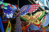 SINGAPORE, Chinatown, crafts, Kites on display in shop, SIN233JPL