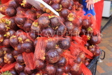 SINGAPORE, Chinatown, fruit stalls, Mangosteen fruit, SIN950JPL