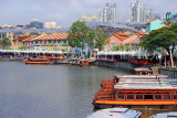 SINGAPORE, Clarke Quay, Singapore River and tour boats, SIN1409JPL