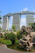 SINGAPORE, Gardens by the Bay, and Marina Bay Sands Hotel, SIN1377JPL