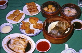 SINGAPORE, Hawker Centre, Chinese Dim Sum food display, SIN241JPL