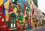 SINGAPORE, Kampong Glam, Arab Quarter, Haji Lane, Murals, SIN1500JPL