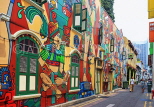 SINGAPORE, Kampong Glam, Arab Quarter, Haji Lane, Murals, SIN1502JPL