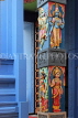 SINGAPORE, Little India, Sri Srinivasa Perumal Temple, sculptures on pillars, SIN616JPL
