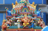 SINGAPORE, Little India, Sri Veeramakaliamman Temple, statues of deities, SIN813JPL