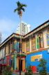 SINGAPORE, Little India, colourful buldings, house of Tan Teng Niah, SIN1182JPL
