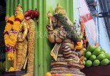 SINGAPORE, Little India, deities with floral garlands, SIN805JPL