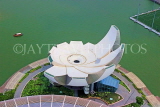 SINGAPORE, Marina Bay, ArtScience Museum, view from Marina Bay Sands Skypark, SIN1301JPL