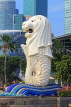 SINGAPORE, Marina Bay, Merlion Park, Merlion statue, SIN1199PL