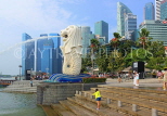 SINGAPORE, Marina Bay, Merlion Park, Merlion statue, SIN1200PL