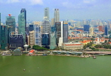 SINGAPORE, Marina Bay, Singapore skyline, view from Marina Bay Sands SkyPark, SIN1252JPL