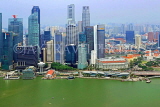 SINGAPORE, Marina Bay, Singapore skyline, view from Marina Bay Sands SkyPark, SIN1255JPL