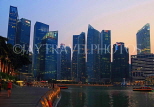 SINGAPORE, Marina Bay, and Singapore skyline at dusk, SIN1161JPL