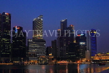 SINGAPORE, Marina Bay, and Singapore skyline at night, SIN1157JPL
