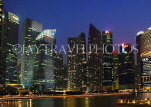 SINGAPORE, Marina Bay, and Singapore skyline at night, SIN1158JPL