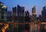 SINGAPORE, Marina Bay, and Singapore skyline at night, SIN1166JPL