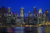 SINGAPORE, Marina Bay, and Singapore skyline at night, SIN1223PL