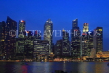 SINGAPORE, Marina Bay, and Singapore skyline at night, SIN1225PL