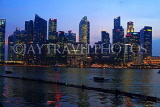 SINGAPORE, Marina Bay, and Singapore skyline at night, SIN1226PL