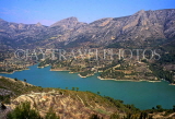 SPAIN, Alicante Province, GUADALEST, lake and mountain scenery, SPN1216JPL