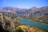 SPAIN, Alicante Province, GUADALEST, lake and mountain scenery, SPN157JPL
