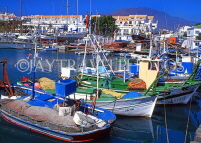 SPAIN, Andalucia, Costa Del Sol, ESTEPONA, town centre, fishing boats and marina, SPN749JPL