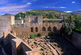 SPAIN, Andalucia, GRANADA, Alcazabar Fortress, view from watch tower (Torre de la Vela), SPN149JPL