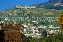 SPAIN, Andalucia, GRANADA, city view, from Alhambra Palace, SPN1475JPL