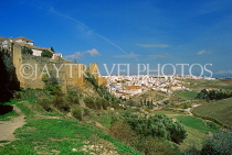 SPAIN, Andalucia, RONDA, town view and countryside, SPN1217JPL