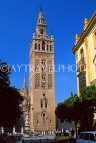 SPAIN, Andalucia, SEVILLE, Giralda Tower (Arabic Minaret of Gothic Cathedral), SPN783JPL