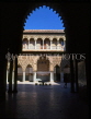 SPAIN, Andalucia, SEVILLE, Royal Alcazar Palace, Moorish archway, SPN717JPL