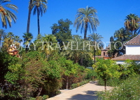 SPAIN, Andalucia, SEVILLE, Royal Alcazar Palace gardens, SPN1477JPL