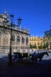 SPAIN, Andalucia, SEVILLE, horse drawn carriages by the Cathedral, SPN796JPL