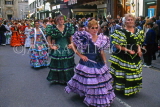 SPAIN, Aragon, ZARAGOZA, Pilar Festival procession, SPN410JPL