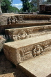 SRI LANKA, Anuradhapura, King Mahasena's Palace ruins, carvings on steps, SLK2231JPL