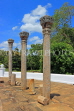 SRI LANKA, Anuradhapura, Lankarama dagaba (stupa), ancient stone pillars, SLK5483JPL