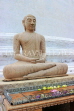 SRI LANKA, Anuradhapura, Mirisaweti dagaba (stupa), Buddha statue at shrine, SLK5643JPL