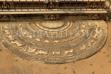 SRI LANKA, Anuradhapura, Ratna Prasada, Abhayagiri Monastery ruins, famous Moonstone, SLK5571JPL