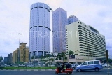 SRI LANKA, Colombo, Fort (business area) skyline bank and trade centre towers, SLK1690JPL