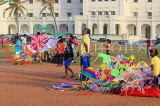 SRI LANKA, Colombo, Galle Face Green, and kite flying, and kite sellers, SLK5223JPL