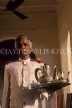 SRI LANKA, Colombo, Galle Face Hotel, waiter with afternoon tea tray, SLK1694JPL