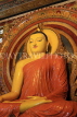 SRI LANKA, Colombo, Gangaramaya temple, main hall, seated Buddha statue, SLK5353JPL