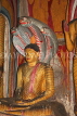 SRI LANKA, Dambulla Cave Temple (Golden Temple), Buddha protected by Cobra hood statue, SLK2874JPL