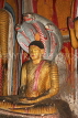 SRI LANKA, Dambulla Cave Temple (Golden Temple), Buddha protected by Cobra hood statue, SLK2876JPL
