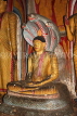 SRI LANKA, Dambulla Cave Temple (Golden Temple), Buddha statue protected by Cobra hood, SLK2894JPL