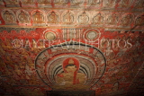 SRI LANKA, Dambulla Cave Temple (Golden Temple), paintings and frescoes in cave ceiling, SLK2789JPL