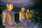 SRI LANKA, Dambulla Cave Temple (Golden Temple), row of seated Buddha statues, SLK2251JPL