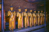 SRI LANKA, Dambulla Cave Temple (Golden Temple), row of standing Buddha statues, SLK1852JPL