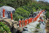 SRI LANKA, Dambulla Cave Temple (Golden Temple), rows of Buddha statues at site, SLK2749JPL