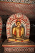 SRI LANKA, Dambulla Cave Temple (Golden Temple), seated Buddha statue in cave, SLK2803JPL